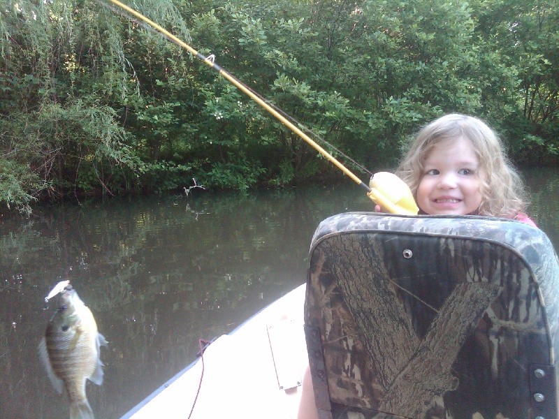 Catherine's First Fish near Pine Mountain