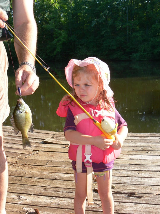 Elizabeth's First Fish near West Point